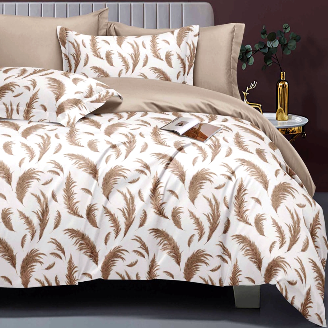 Lenjerie de pat Bumbac Satinat Elegance, 6 piese, pentru pat dublu, LDP-BS-ELE-10021 LDP-BS-ELE-10021