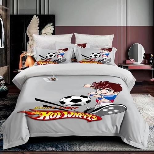 Lenjerie de pat Copii, finet, 3 piese, 3D, LDP-C-FIN3D-10010 LDP-C-FIN3D-10010