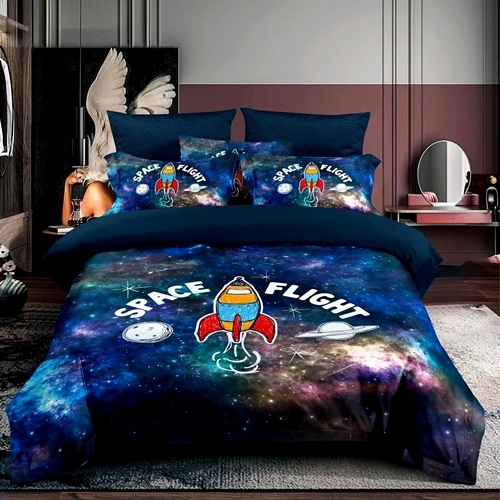 Lenjerie de pat Copii, finet, 3 piese, 3D, LDP-C-FIN3D-10016 LDP-C-FIN3D-10016