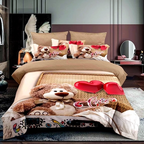 Lenjerie de pat Copii, finet, 3 piese, 3D, LDP-C-FIN3D-10020 LDP-C-FIN3D-10020