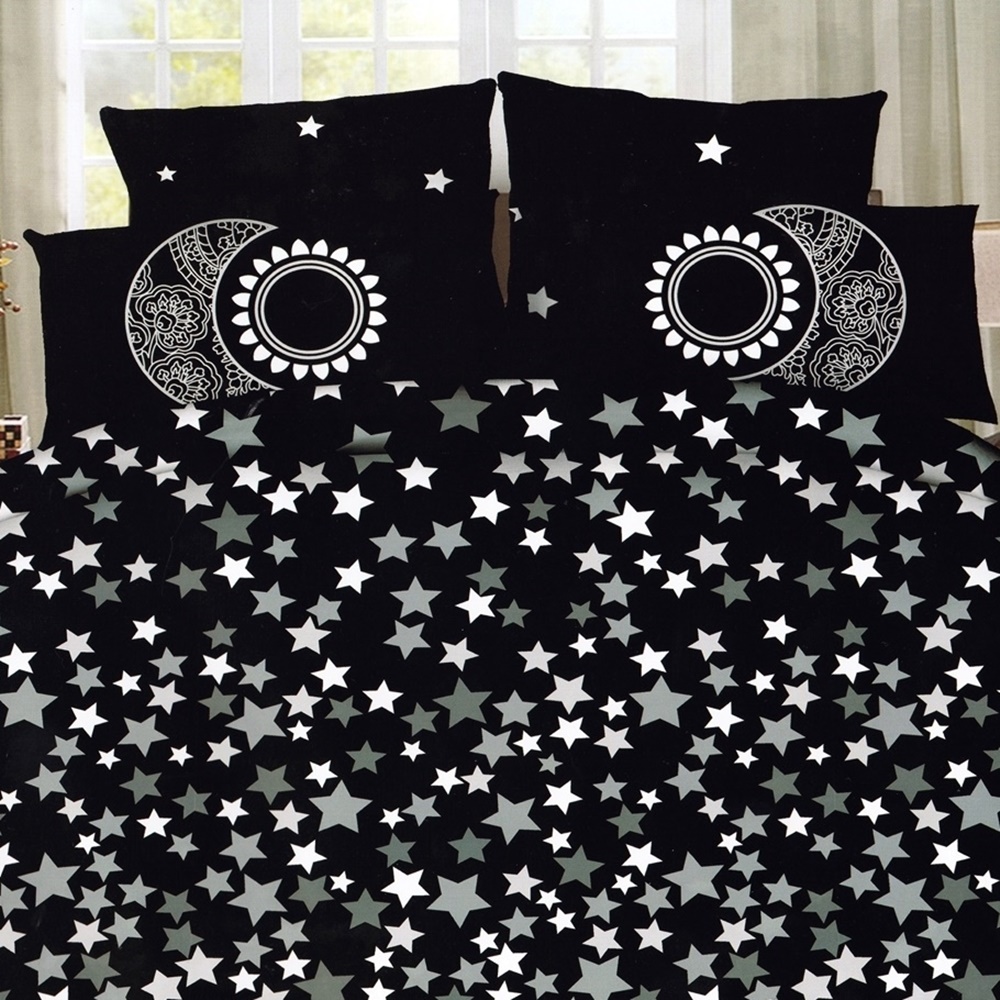 Lenjerie de pat 3D, 4 piese, pentru pat dublu, LDP-DIGI-10016 LDP-DIGI-10016