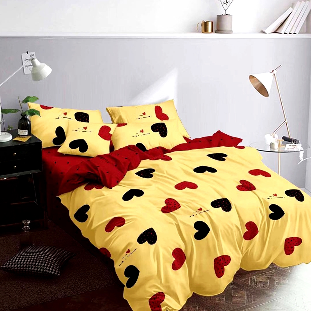 Lenjerie de pat Finet, 6 piese, pentru pat dublu, LDP-FIN-100299 LDP-FIN-100299