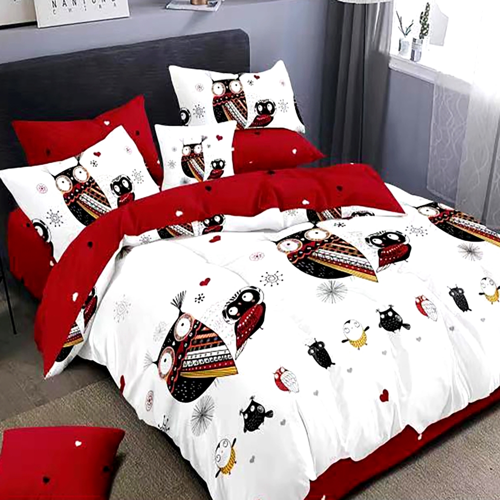 Lenjerie de pat Finet, 6 piese, pentru pat dublu, LDP-FIN-100317 LDP-FIN-100317