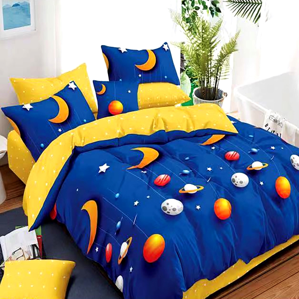 Lenjerie de pat Finet, 6 piese, pentru pat dublu, LDP-FIN-100319 LDP-FIN-100319