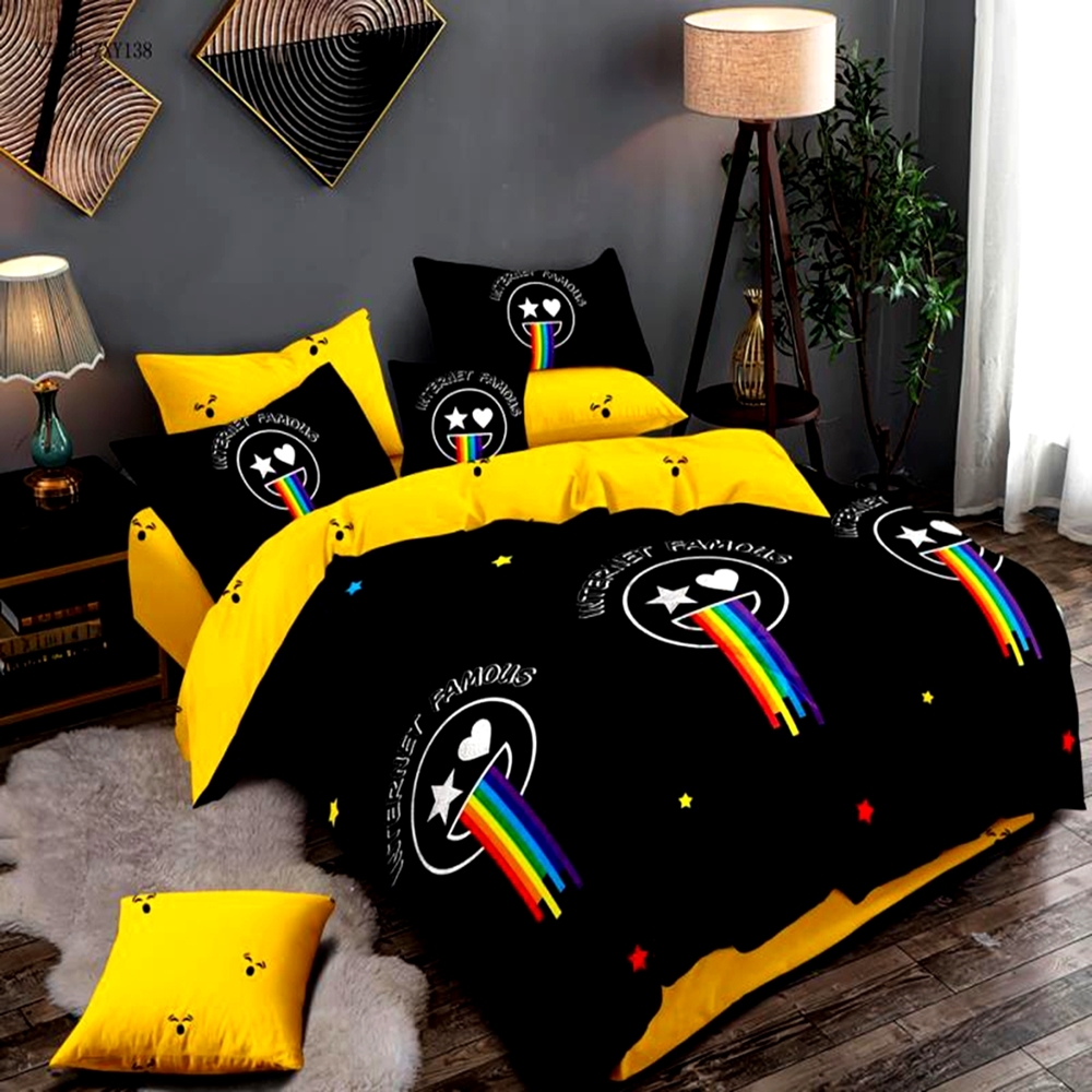 Lenjerie de pat Finet, 6 piese, pentru pat dublu, LDP-FIN-100326 LDP-FIN-100326