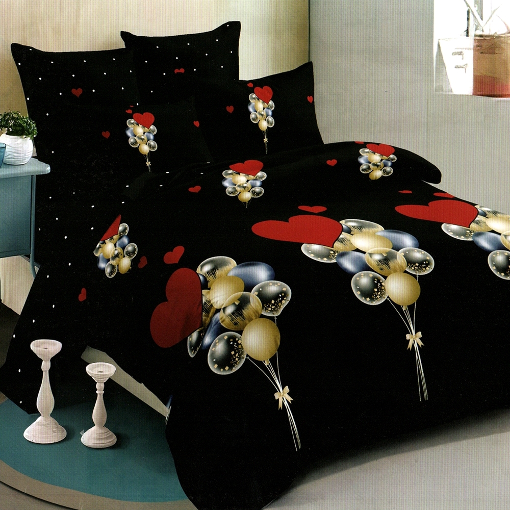 Lenjerie de pat Finet, 6 piese, pentru pat dublu, LDP-FIN-100332 LDP-FIN-100332