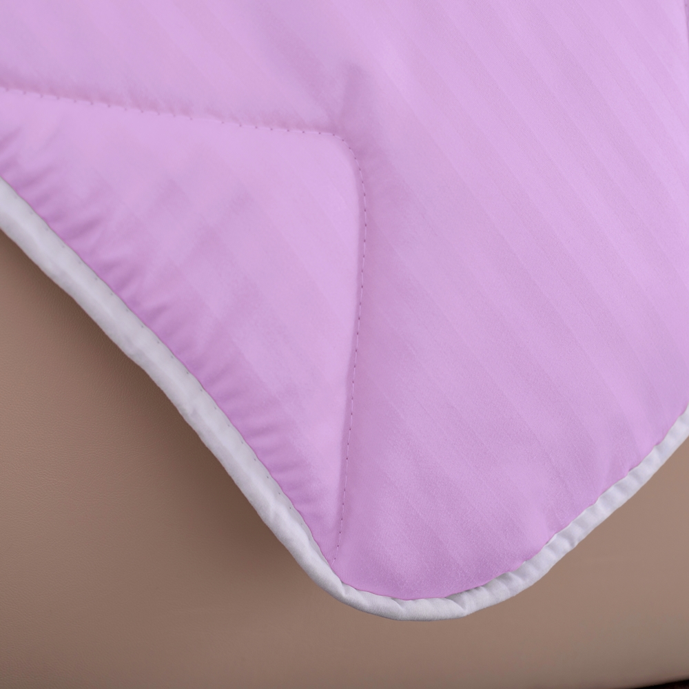 Set pilota de iarna, matlasata, umplutura lana, invelis damasc, policoton, 140x210cm, lila + 2 perne matlasate, antialergice, 50x70cm, Pucioasa LDP-SETPP-POLI-I-LILA-140