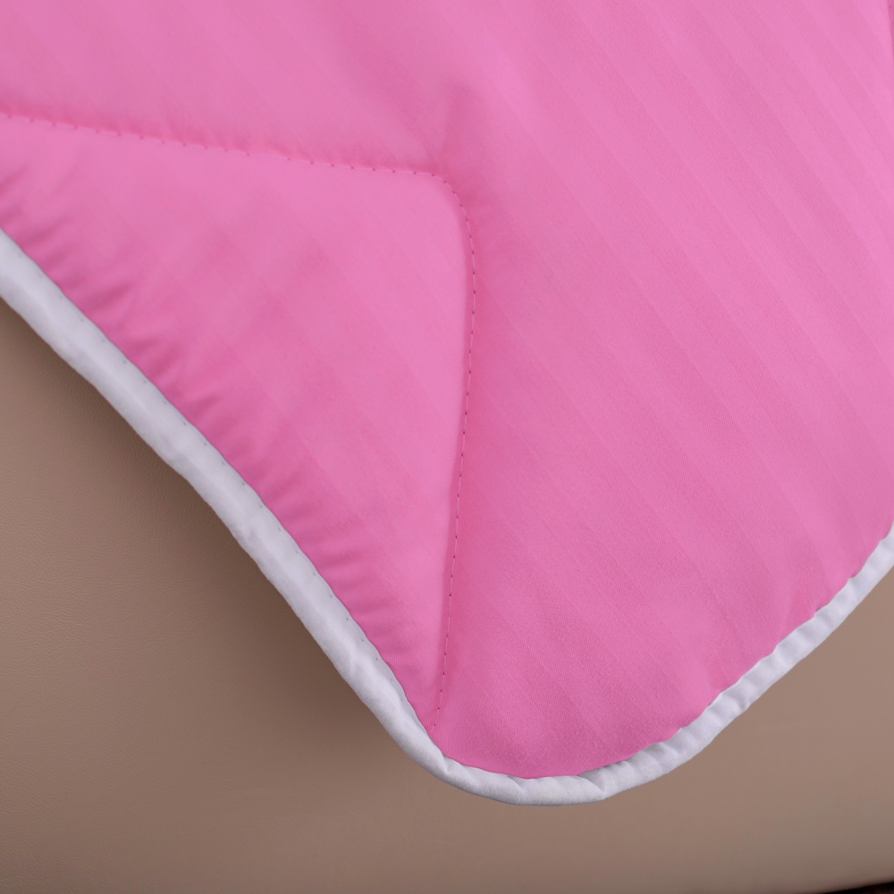 Set pilota de iarna, matlasata, umplutura lana, invelis damasc, policoton, 140x210cm, roz + 2 perne matlasate, antialergice, 50x70cm, Pucioasa LDP-SETPP-POLI-I-ROZ-140