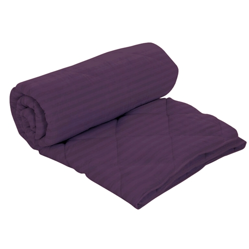 Set pilota de iarna, matlasata, umplutura lana, invelis damasc, policoton, 140x210cm, mov inchis, Pucioasa + 2 perne matlasate, antialergice, 50x70cm, Pucioasa LDPSETPPPOLINOUIMOVINCHIS140