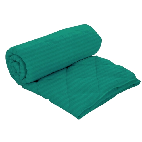 Set pilota de iarna, matlasata, umplutura lana, invelis damasc, policoton, 140x210cm, verde, Pucioasa + 2 perne matlasate, antialergice, 50x70cm, Pucioasa LDPSETPPPOLINOUIVERDE140