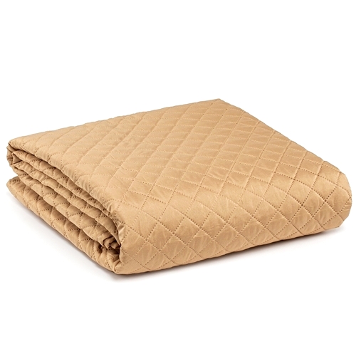 Cuvertura de pat dublu, microfibra, matlasata, bej LDP-MLM-CVR-100226